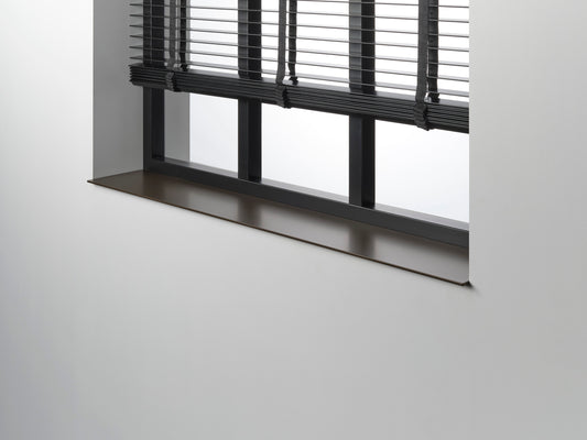 Aluminium vensterbank anodic brown, warme bruine geanodiseerde afwerking