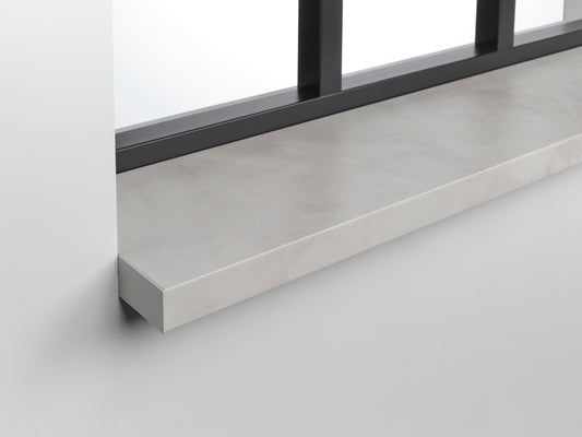Novaboard Stone vensterbank opaalgrijs, elegante moderne steen textuur