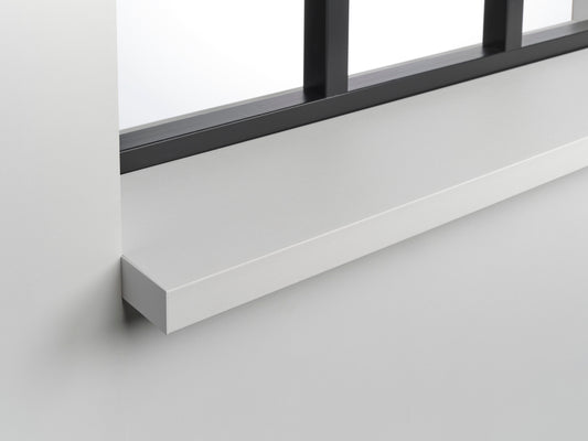 Novaboard Stone vensterbank wit, natuurlijke steen textuur met composiet voordelen