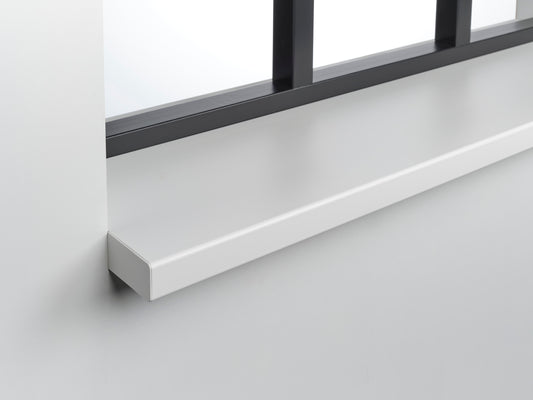 Novaboard vensterbank wit RAL 9016, onderhoudsvrij composiet materiaal