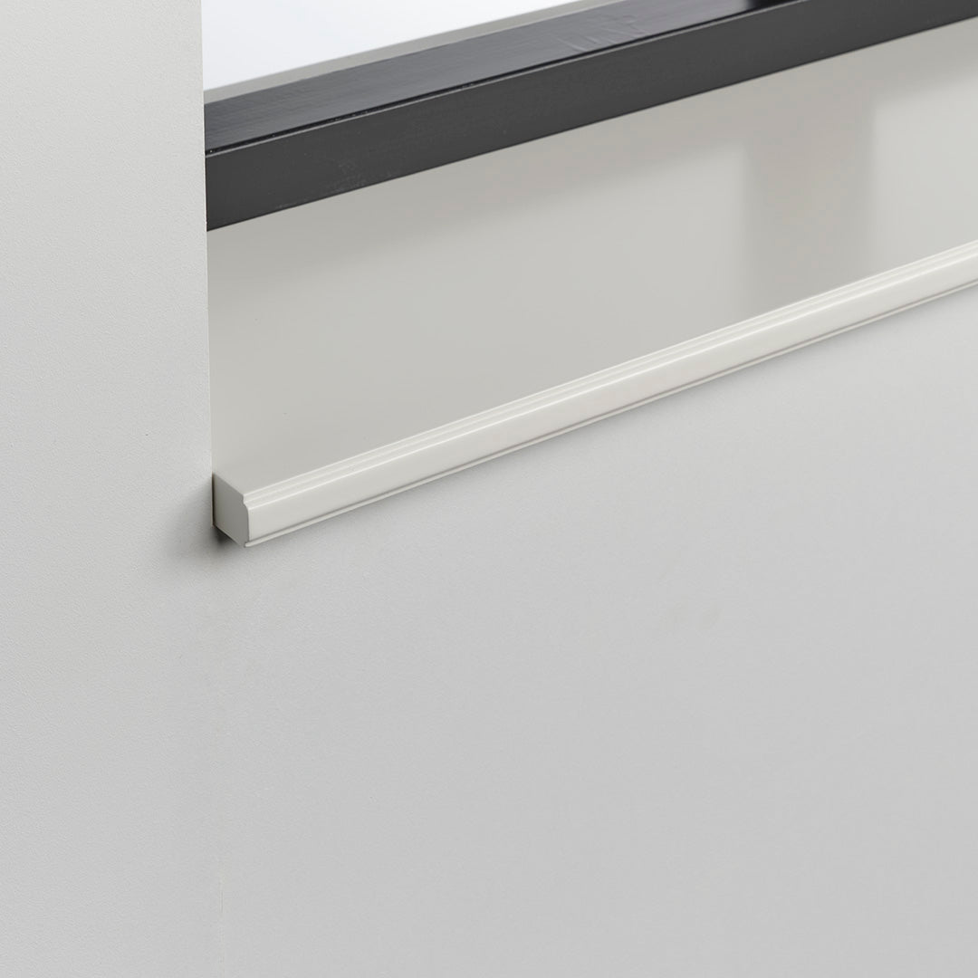 MDF vensterbank Macrinus met twee kleine rondingen, elegante verfijnde uitstraling