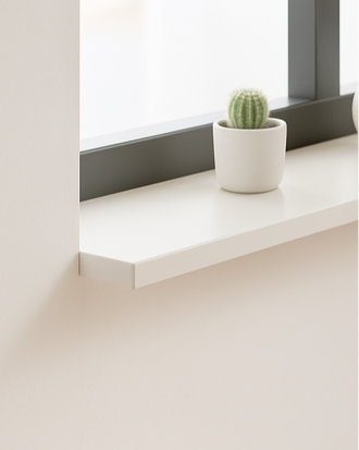 Vensterbank MDF gespoten - Klik om te bekijken