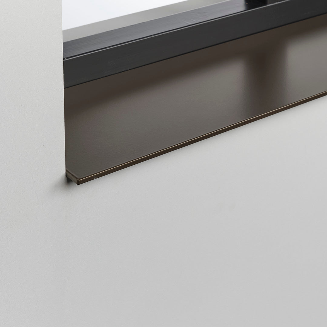 Aluminium vensterbank anodic brown, warme bruine geanodiseerde afwerking