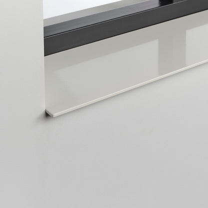 Aluminium vensterbank wit gepoedercoat, onderhoudsvrij en moderne uitstraling