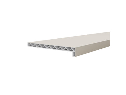 Novaboard Stone vensterbank crème, warme steen textuur composiet