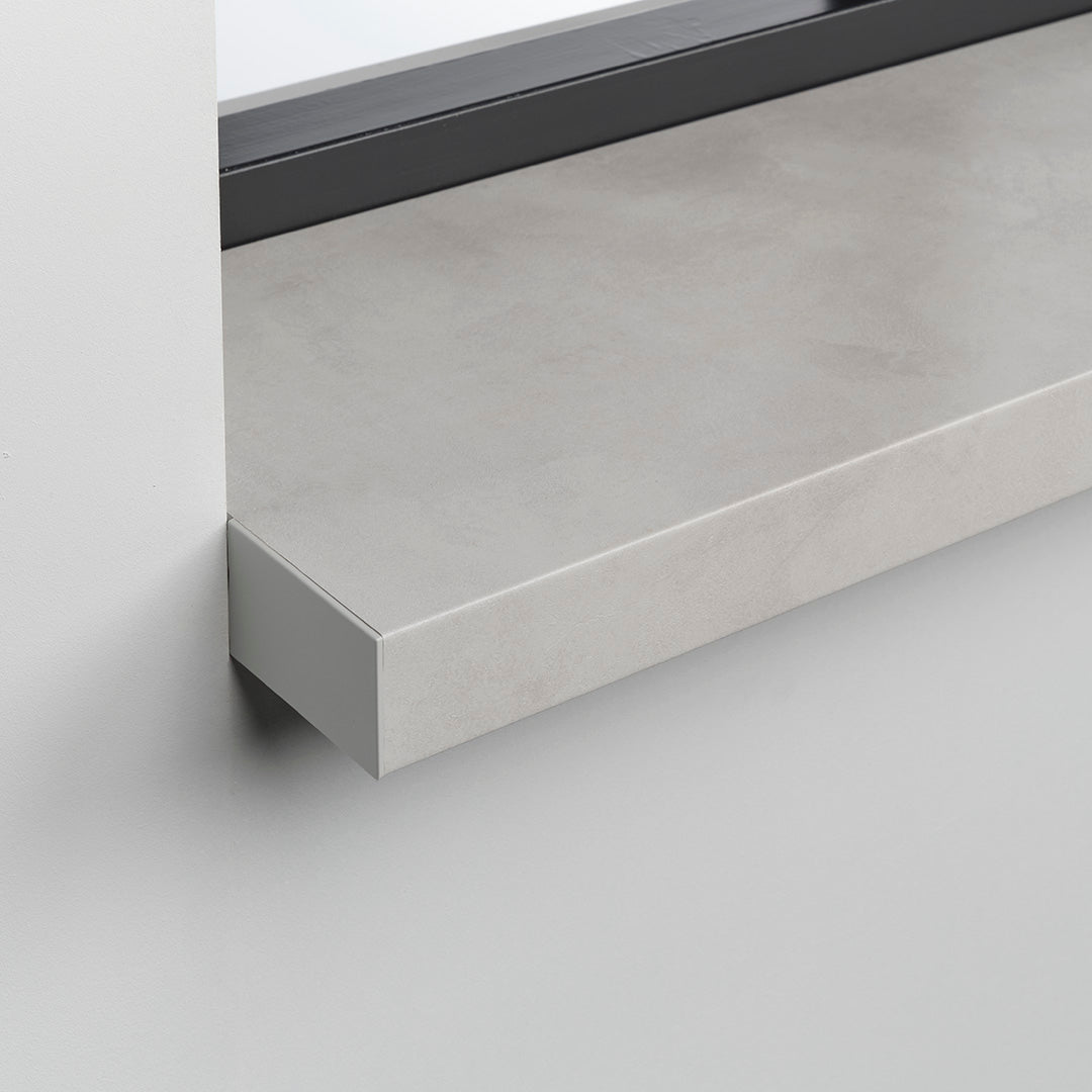 Novaboard Stone vensterbank opaalgrijs, elegante moderne steen textuur