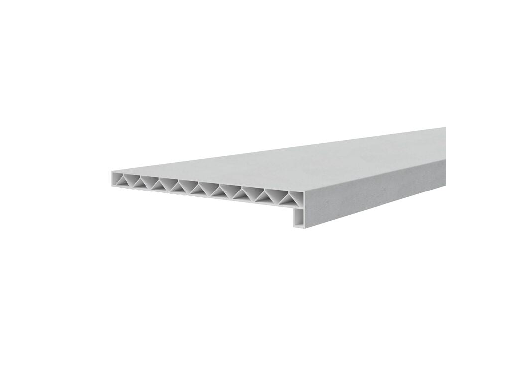 Novaboard Stone vensterbank opaalgrijs, elegante moderne steen textuur