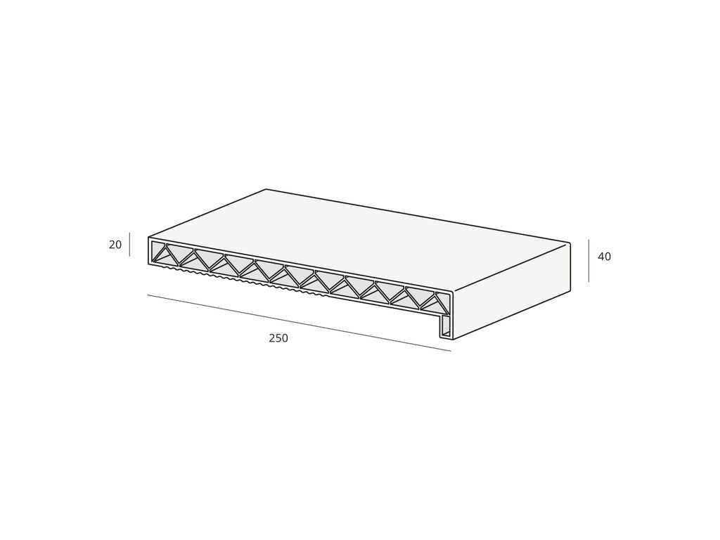 Novaboard Stone vensterbank opaalgrijs, elegante moderne steen textuur