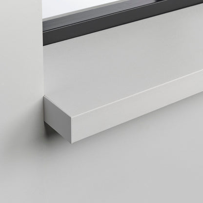Novaboard Stone vensterbank wit, natuurlijke steen textuur met composiet voordelen