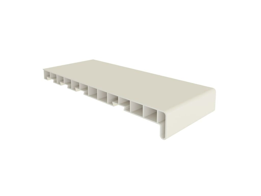 Novaboard vensterbank crème RAL 9001, warme composiet uitstraling