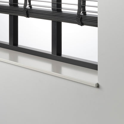 MDF vensterbank Ceres met schuine voorrand, moderne dynamische uitstraling