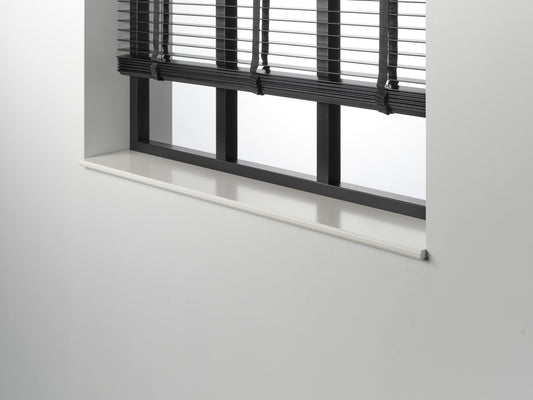 MDF vensterbank Macrinus met twee kleine rondingen, elegante verfijnde uitstraling